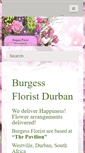 Mobile Screenshot of burgessflorist.co.za